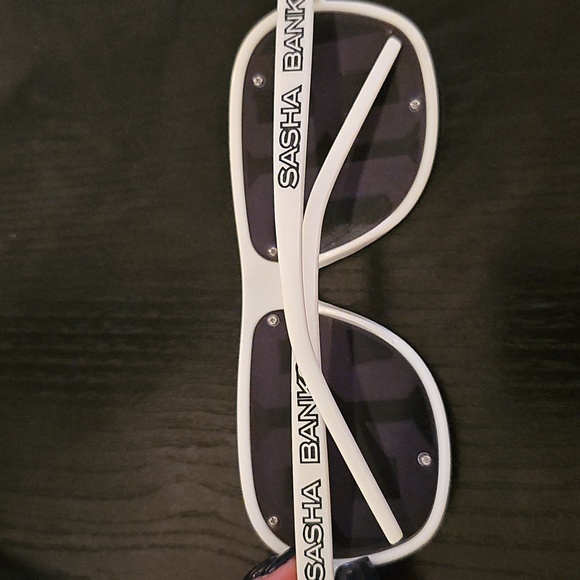 White Sasha Banks WWE 'Legit Boss' Sunglasses - Picture 2 of 4